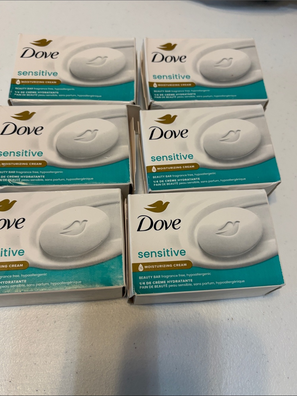 Dove Sensitive Moisturizing Cream Beauty Bar - White